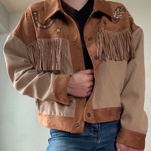 Miss Me Fringe Jacket Small